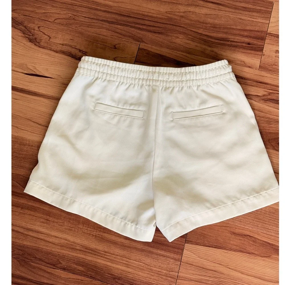 BR Sport Banana Republic Womens Ivory Drawstring Shorts Casual‎ Pockets XS
